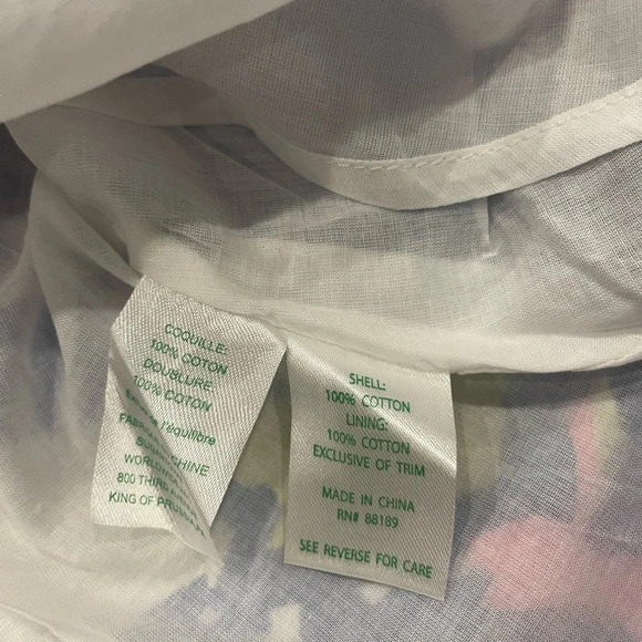 LILLY PULITZER DRESS BRIGHT PINK BLUE FLORAL WOMENS SZ 0 STRAPS RUCHED SUNDRESS - Picture 4 of 10